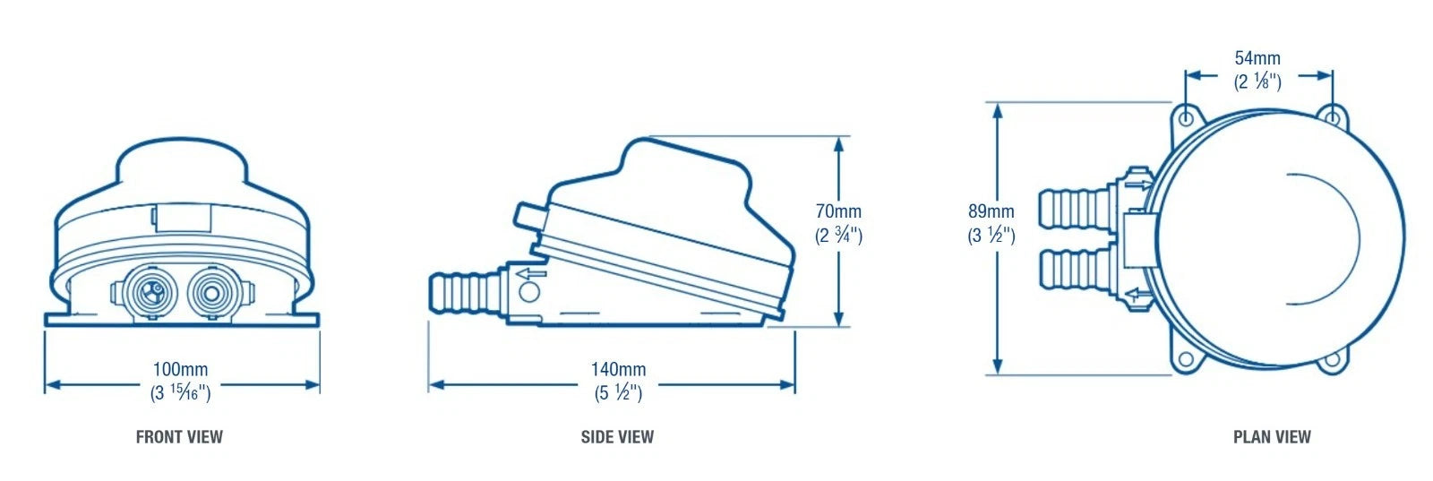 Whale Baby Foot Pump MK2 for Galley (BLA 133058, GP4618B)