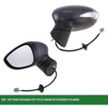 Left Side Door Mirror for Ford Fiesta Mk7 (2008–2012) Electric Adjust Gray