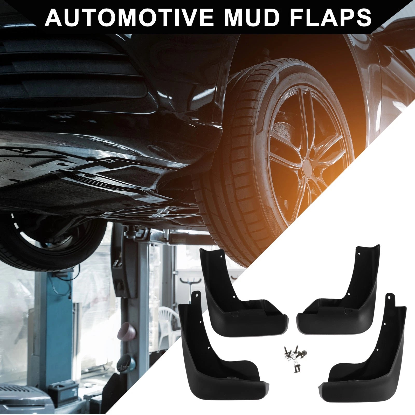 Set of 2 Front & Rear Mud Flaps for Nissan Qashqai (2023)