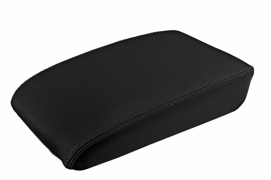 Leather Console Lid Pull Over Cover for Volkswagen Tiguan (2009–2017) Black