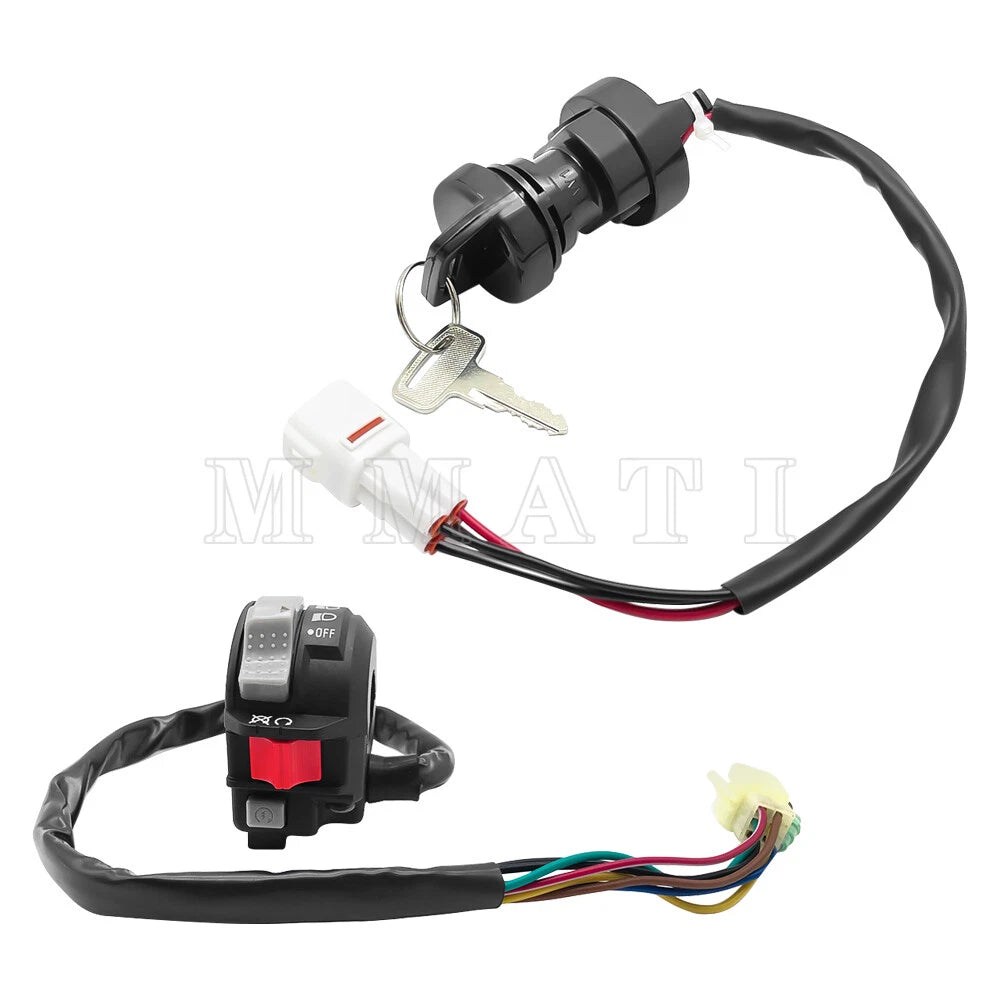 Handlebar Switch & Ignition Key Switch for Yamaha Grizzly 600 YFM600F (1998–2001)