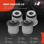 Set of 4 Front Upper Bushings for GMC Envoy (2002-2009)