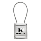 Satin-Chrome Cable Keychain KCC.HON - Officially Licensed for Honda