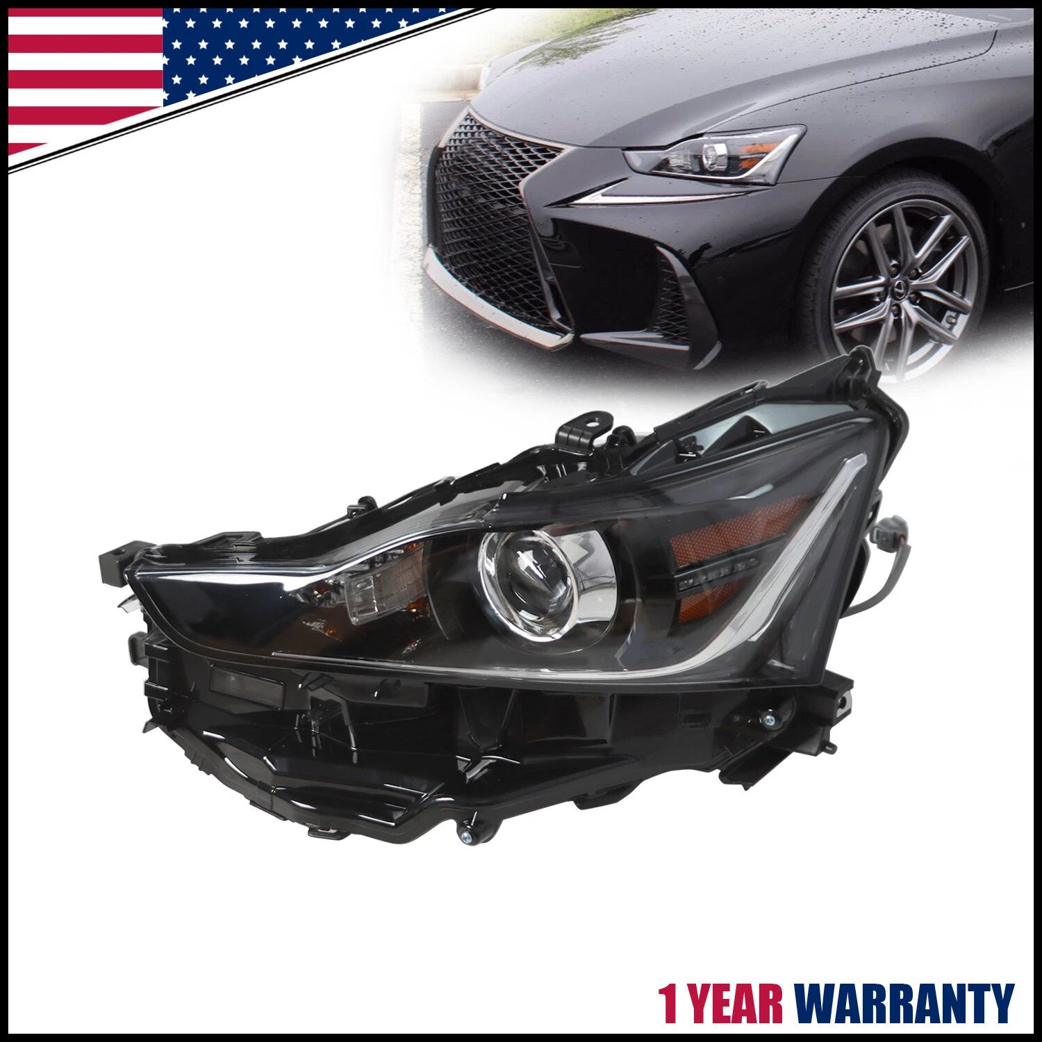 Left Driver Side LED Headlight for Lexus IS IS300 IS350 (2017–2020)