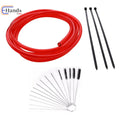 Red Carburetor Vent Hose Kit for Keihin FCR MX Mikuni Carb (8.5 Feet)