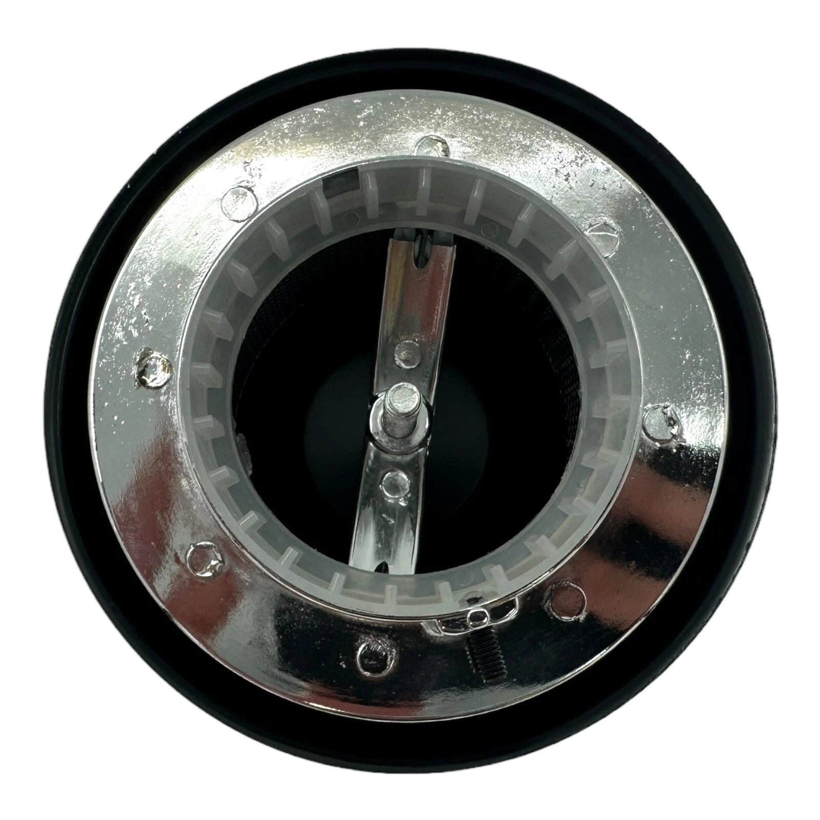Air Cleaner Lid Assembly Short Louvered for 2-5/16 Neck 2 Barrel Carb (Universal)