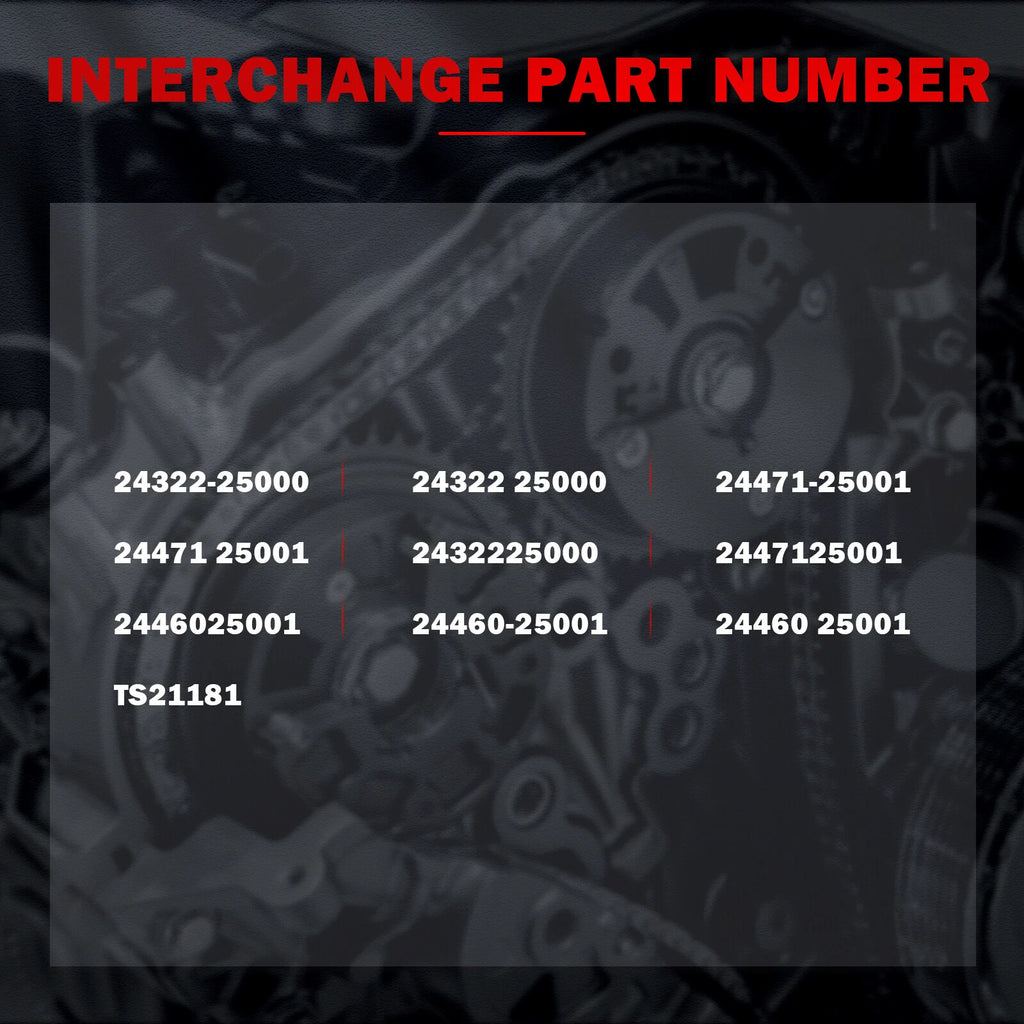 Engine Timing Chain Kit for Hyundai Genesis Coupe 2010–2013 2.0T 2.0L