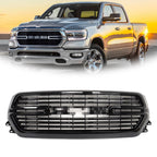 Front Grille Bumper Upper for Dodge Ram 1500 (2019â2023) Gloss Black