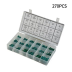 O-Ring Kit 270Pcs 18 Sizes for Car A/C System Compressor