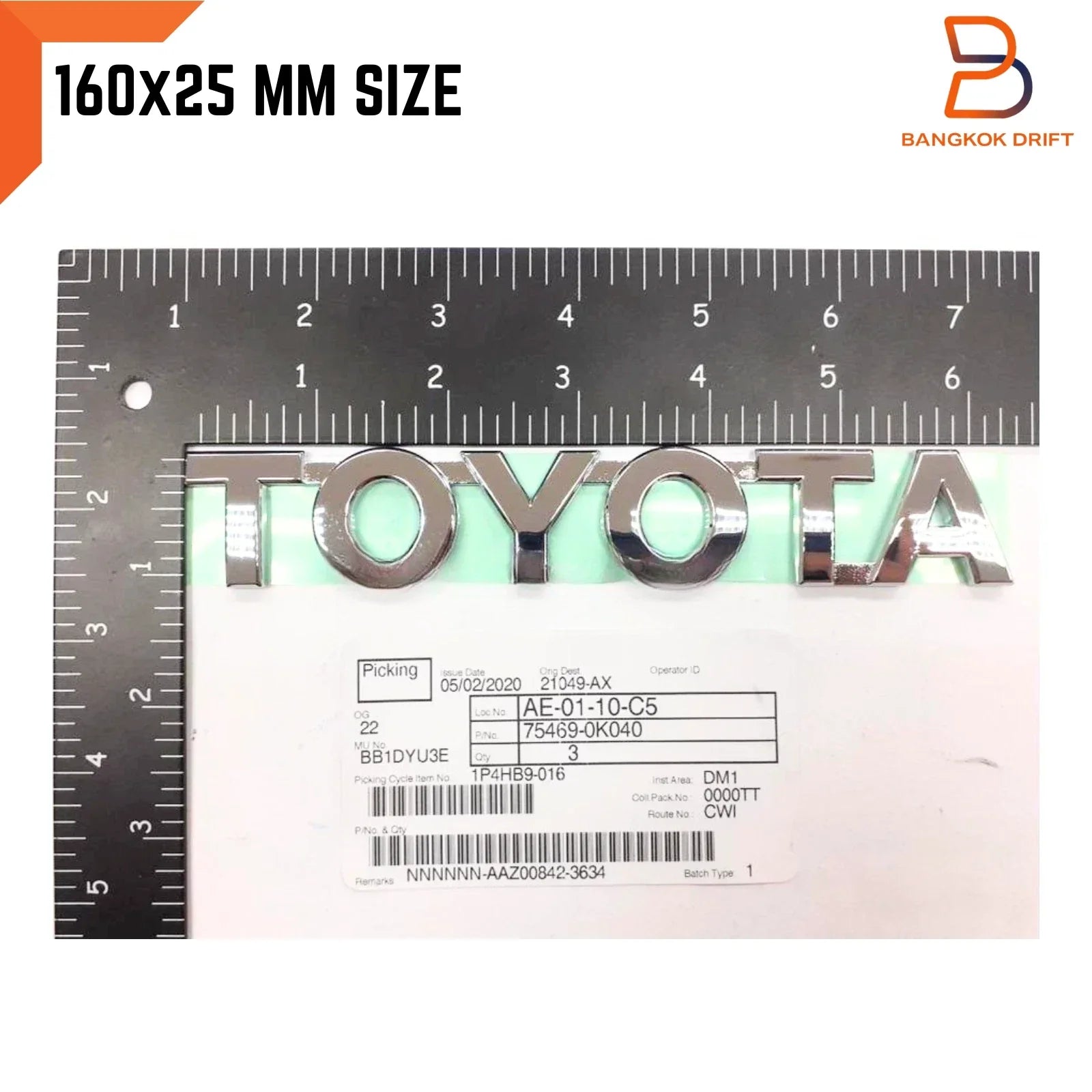 Genuine Tailgate Name Mark Emblem for Toyota Hilux Ute Revo (2005-2025)