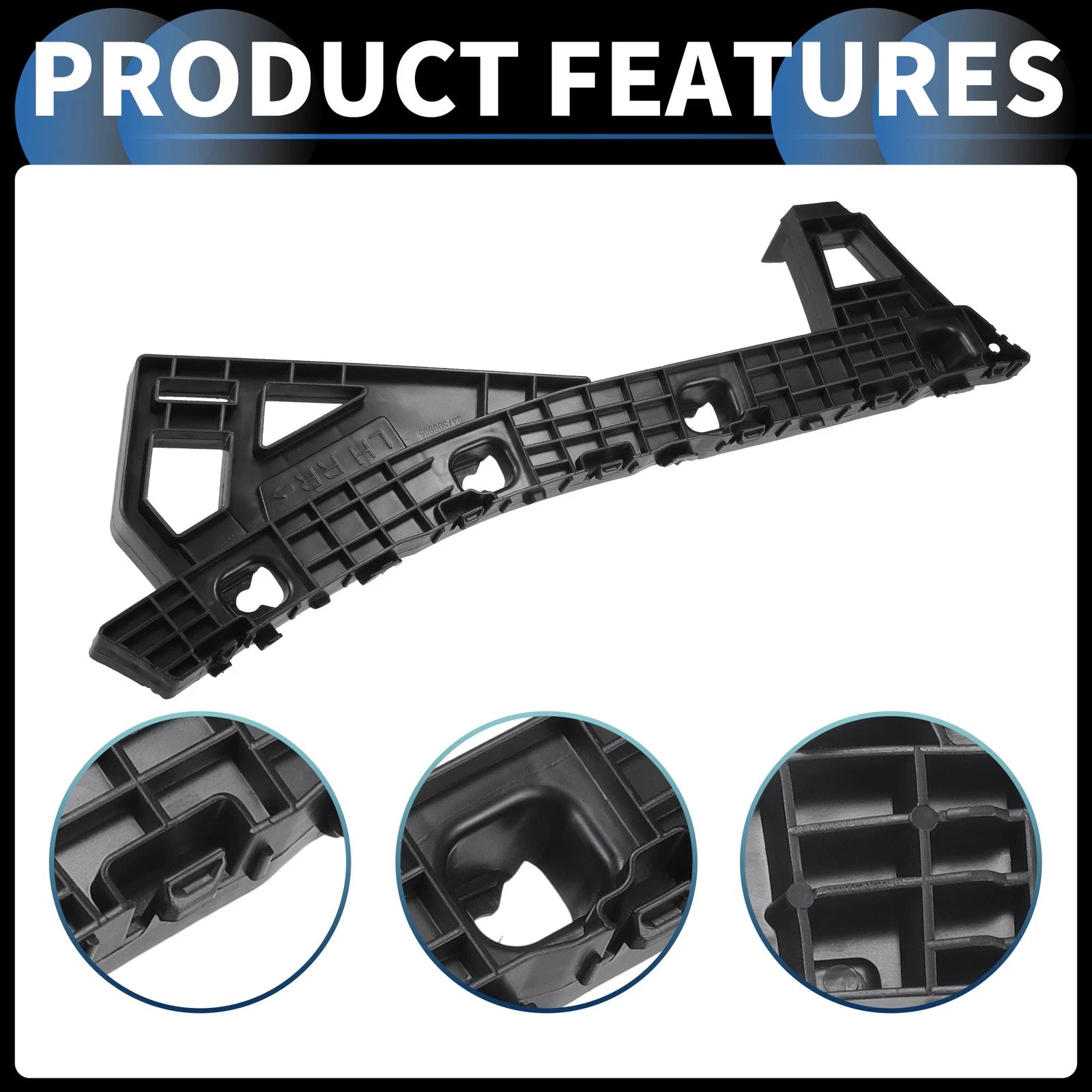 1 Pair Front Bumper Retainer Bracket No. 86651M6000 for Kia Forte (2019–2021)