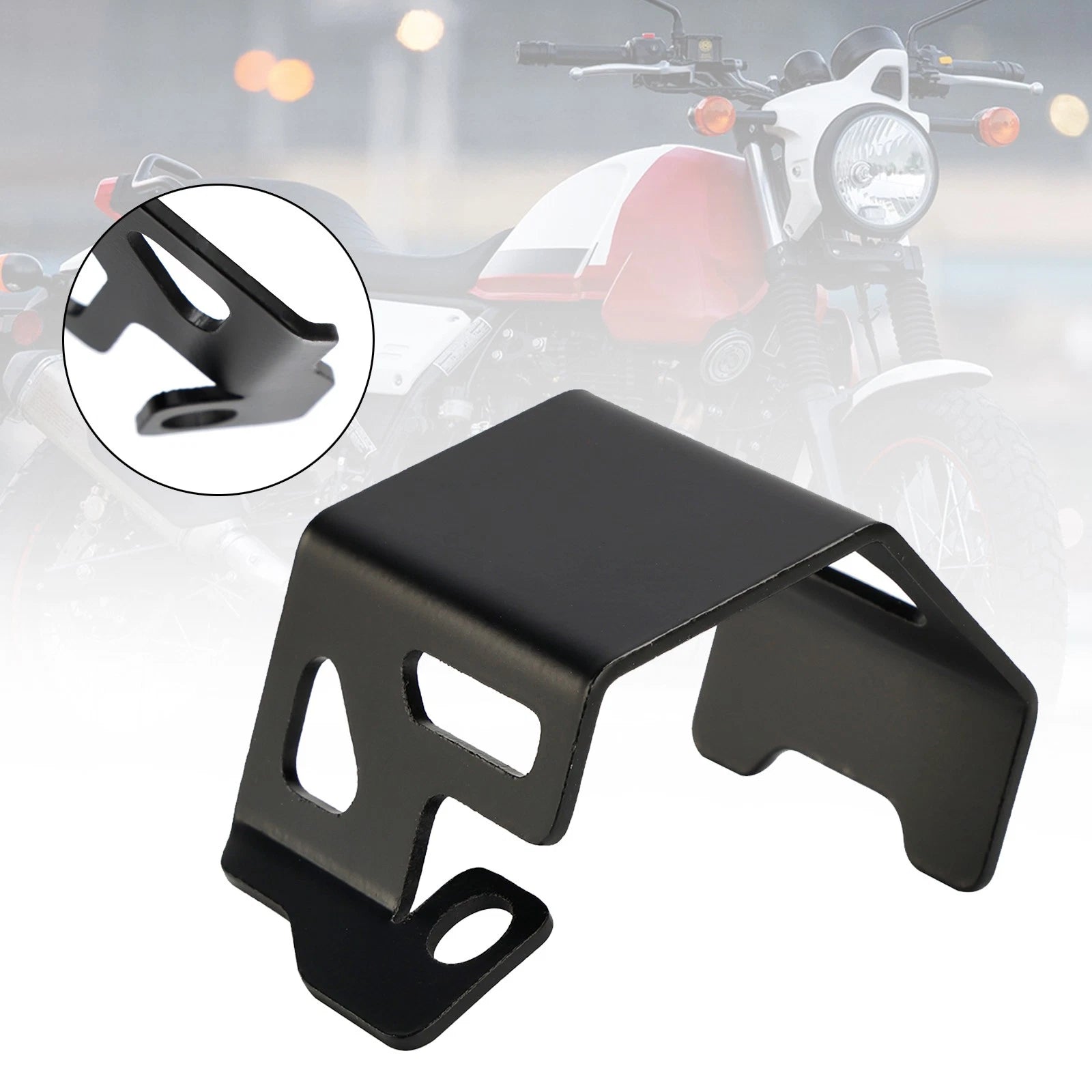 Rear Brake Fluid Reservoir Guard Cover for Himalayan (2018–2023), SCRAM 411 (2021–2023)
