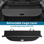 Retractable Cargo Cover for Volkswagen Atlas (2018–2025) Black