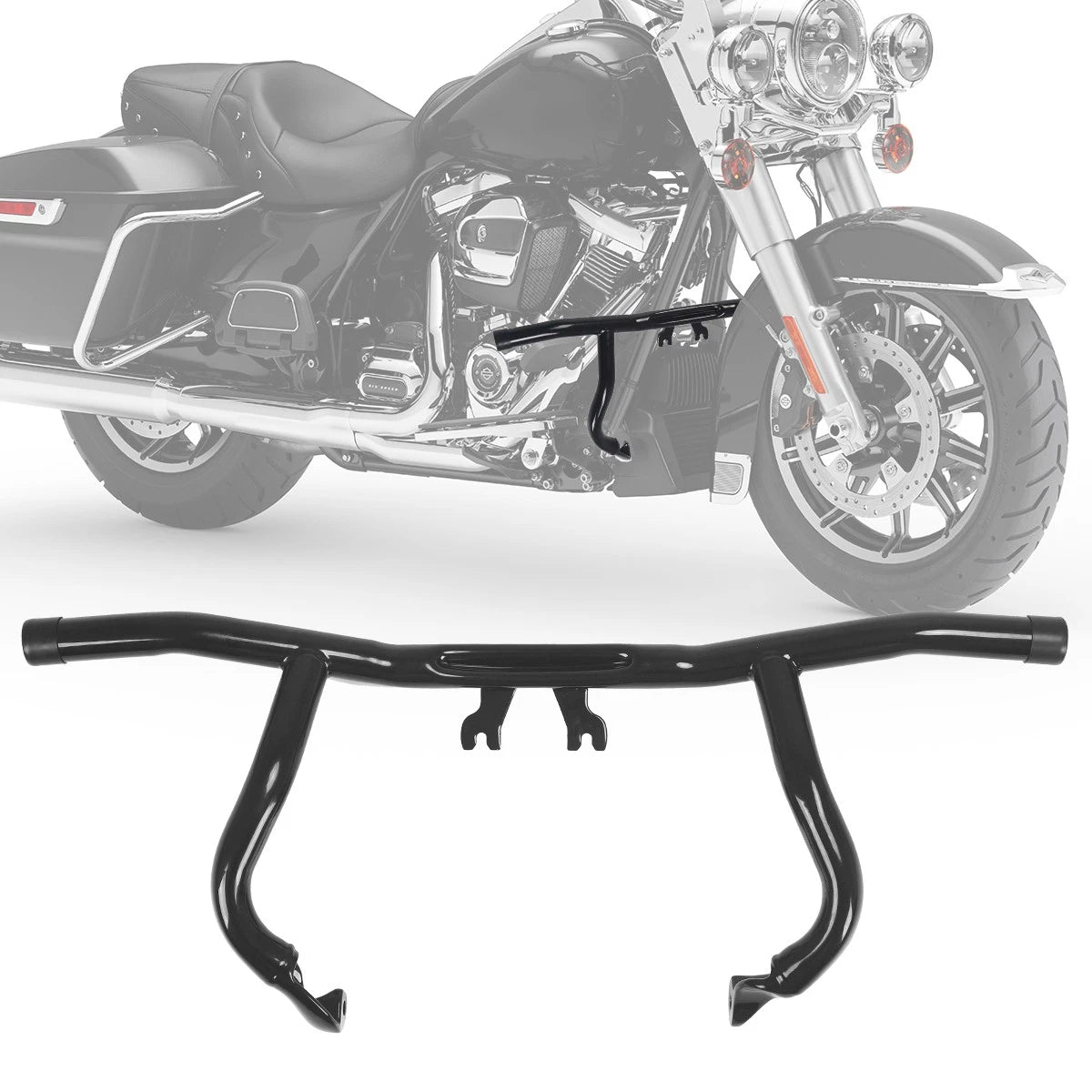 Front Engine Guard Highway Crash Bar for Harley Touring Road King (2014–2023)