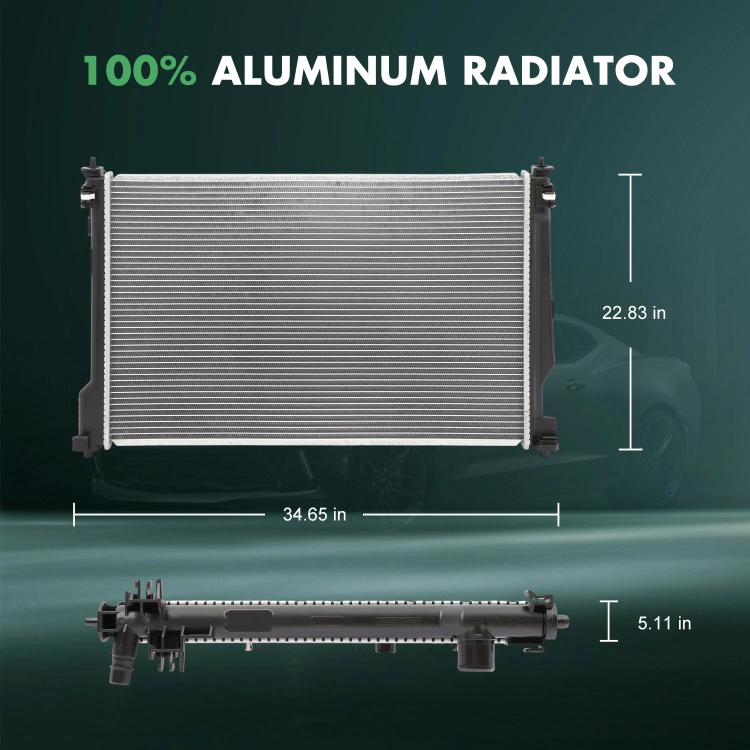 Radiator for Lexus ES350, Toyota Camry, RAV4 (2018–2020)