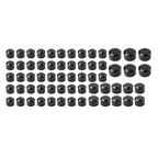 62X Black Engine Bolt Caps for Harley Touring Road King Street Glide (2017-24)