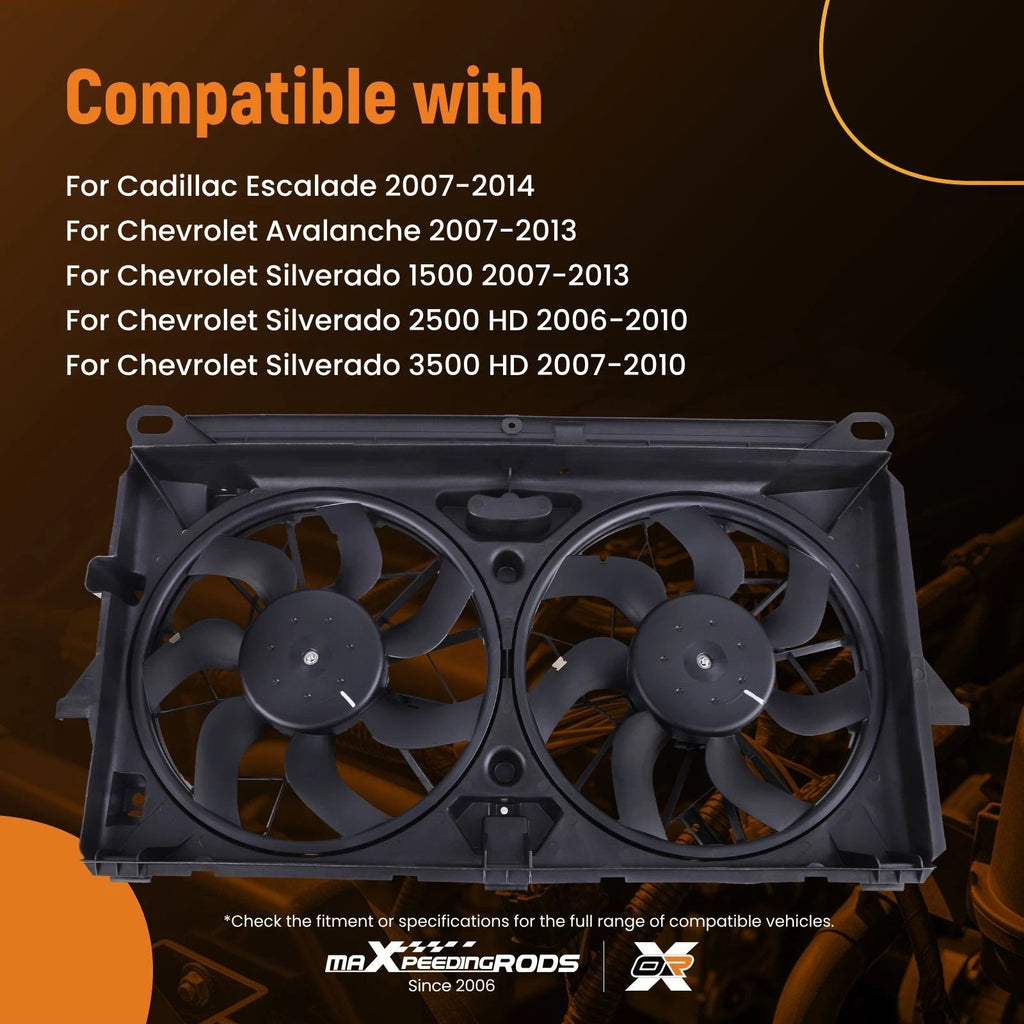 Radiator Cooling Fan Assembly for Chevy Silverado/Suburban (2006–2014) 89023368