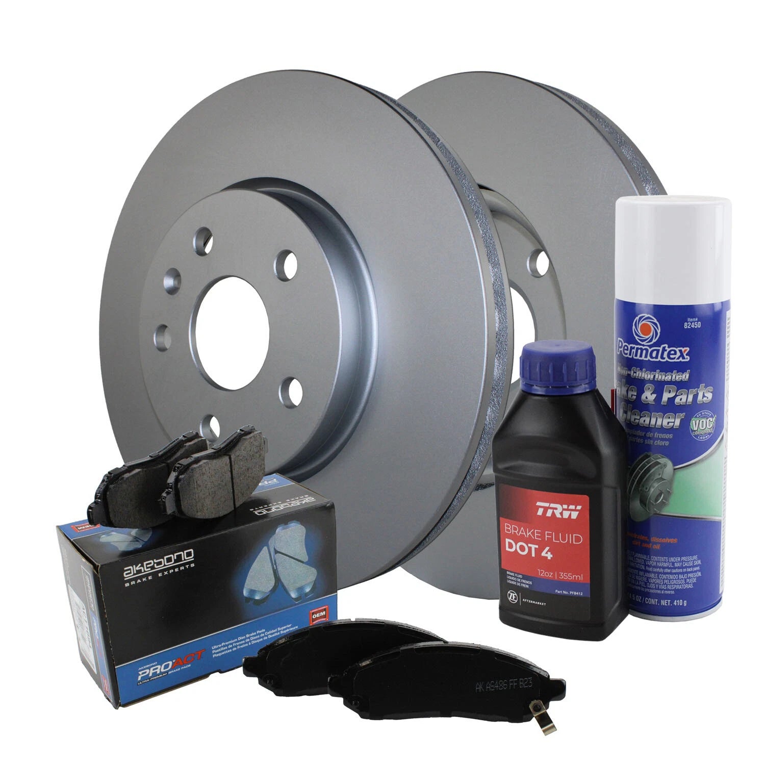 Front Brake Kit 321mm Rotors & Akebono Ceramic Pads for Chevy Camaro (2010–2015)