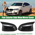 1 Pair Rearview Mirror Cover for BMW X3 G01 X4 (2018–2023) Black