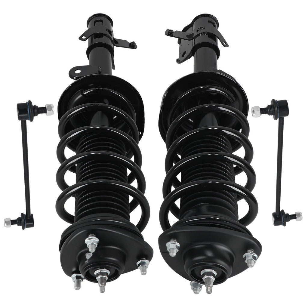 Set of 4 Front Struts w/ Coil Spring & Sway Bar Links for Honda Odyssey (2008–2010)