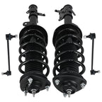 Set of 4 Front Struts w/ Coil Spring & Sway Bar Links for Honda Odyssey (2008–2010)