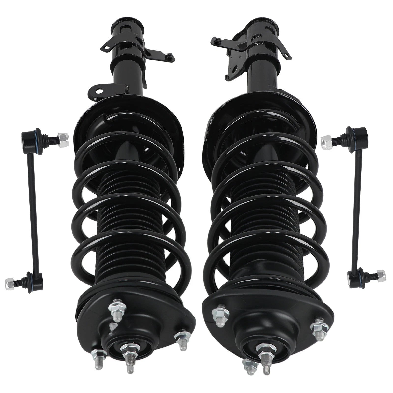 Set of 4 Front Struts w/ Coil Spring & Sway Bar Links for Honda Odyssey (2008–2010)