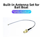 Spare Parts Kit for ABS RC Bait Boat (USB Cable, 2.4G Antenna, Hinge)