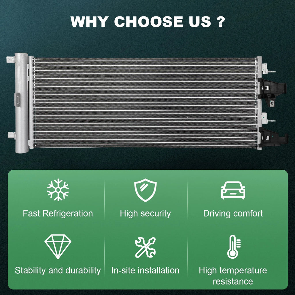 AC Condenser for GMC Sierra 1500, Chevrolet Silverado 1500 (2019–2020)