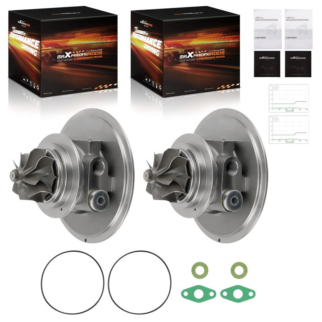 2X Billet Turbo Cartridge CHRA for BMW 550i 650i 750i X5 X6 (2010–2017)