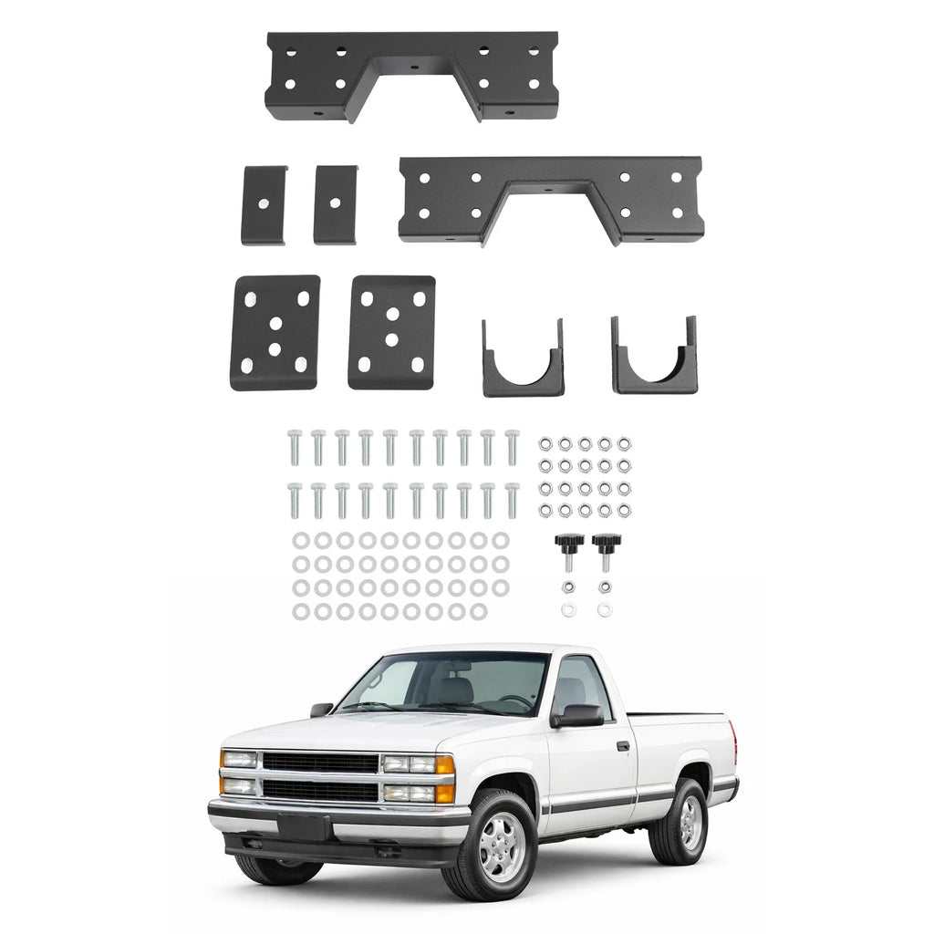 6'' Rear C-Notch & Drop Flip Kit for Chevy Silverado GMC Sierra C1500 (1988–1998)