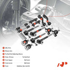 Set of 14 Idler Arm Pitman Arm Sway Bar Tie Rod Ball Joints for Chevy Tahoe