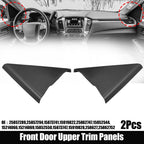 2 x Front Door Upper Trim Panels for Chevy Silverado & GMC Sierra