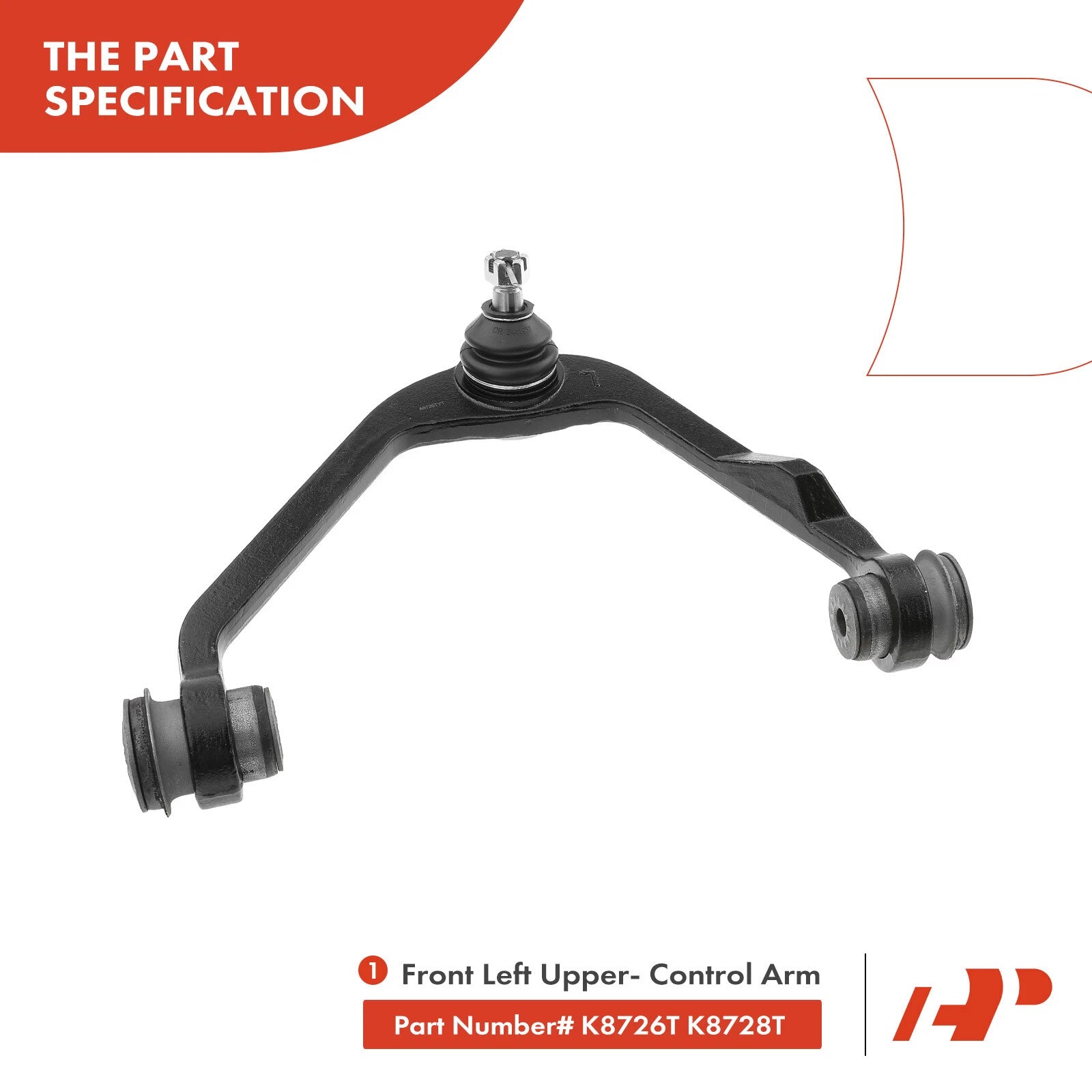 2X Front Upper Control Arm with Ball Joint for Ford F-250 F-150 (1997–1999)