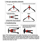 60pcs Rivet Nut Gun Kit for Knob Type (360mm, 14")