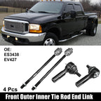 Set of 4 Tie Rod Ends for Nissan Altima 