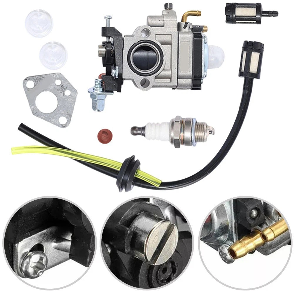Carburetor Kit for 43cc 49cc 52cc Brushcutters (31mm Mounting Hole)