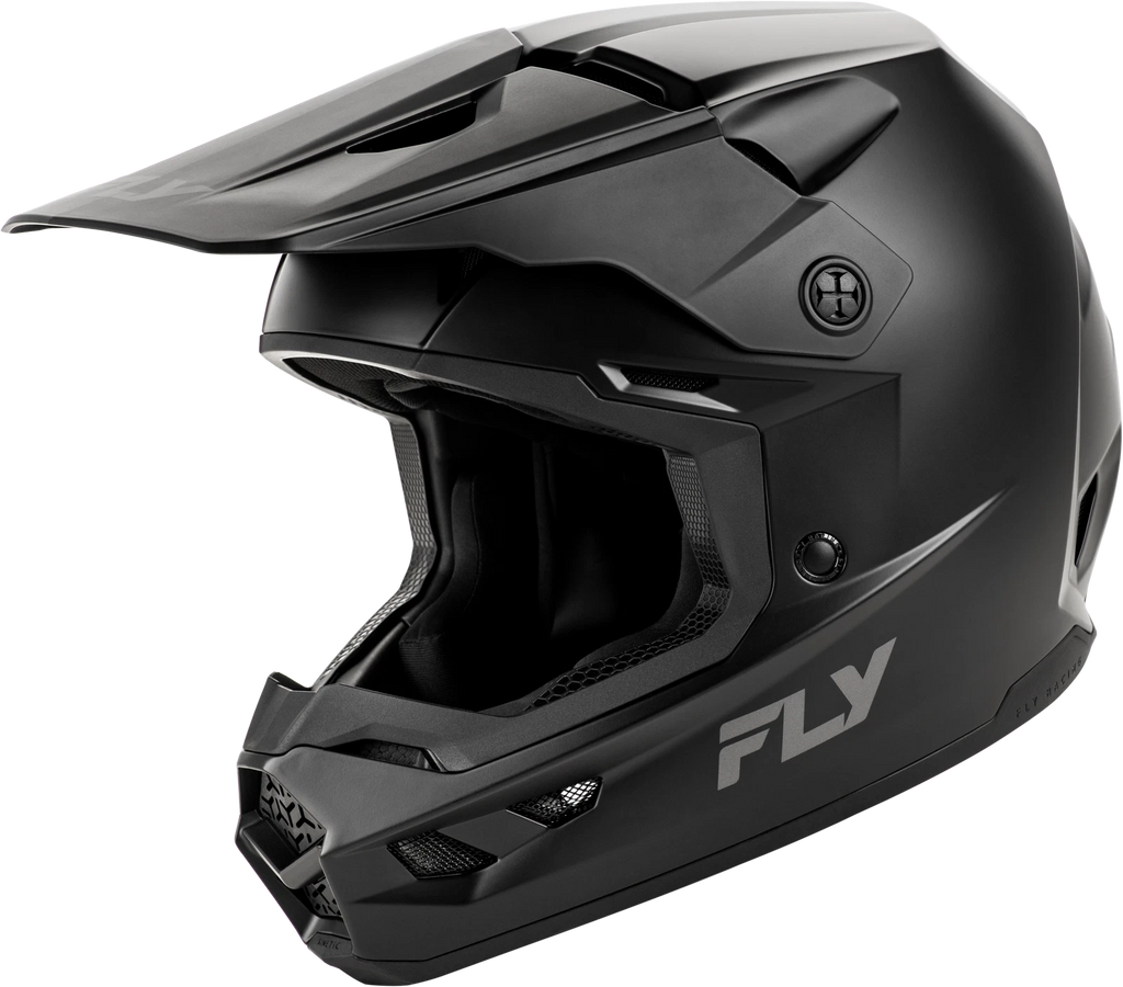 Fly Racing Kinetic Solid Helmet for Offroad (Medium, Matte Black)