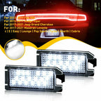 2X LED License Plate Light for Jeep Grand Cherokee (2014–2020)