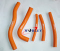 Yellow Silicone Radiator Hose for Suzuki RM125 (1996-2000)