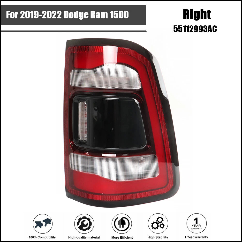 Tail Light Assembly for Dodge Ram 1500 (2019â2022) Right LED