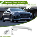 Exterior Door Handle for Hyundai Kia Rondo (2007–2012) No. 836501D010 Silver Tone