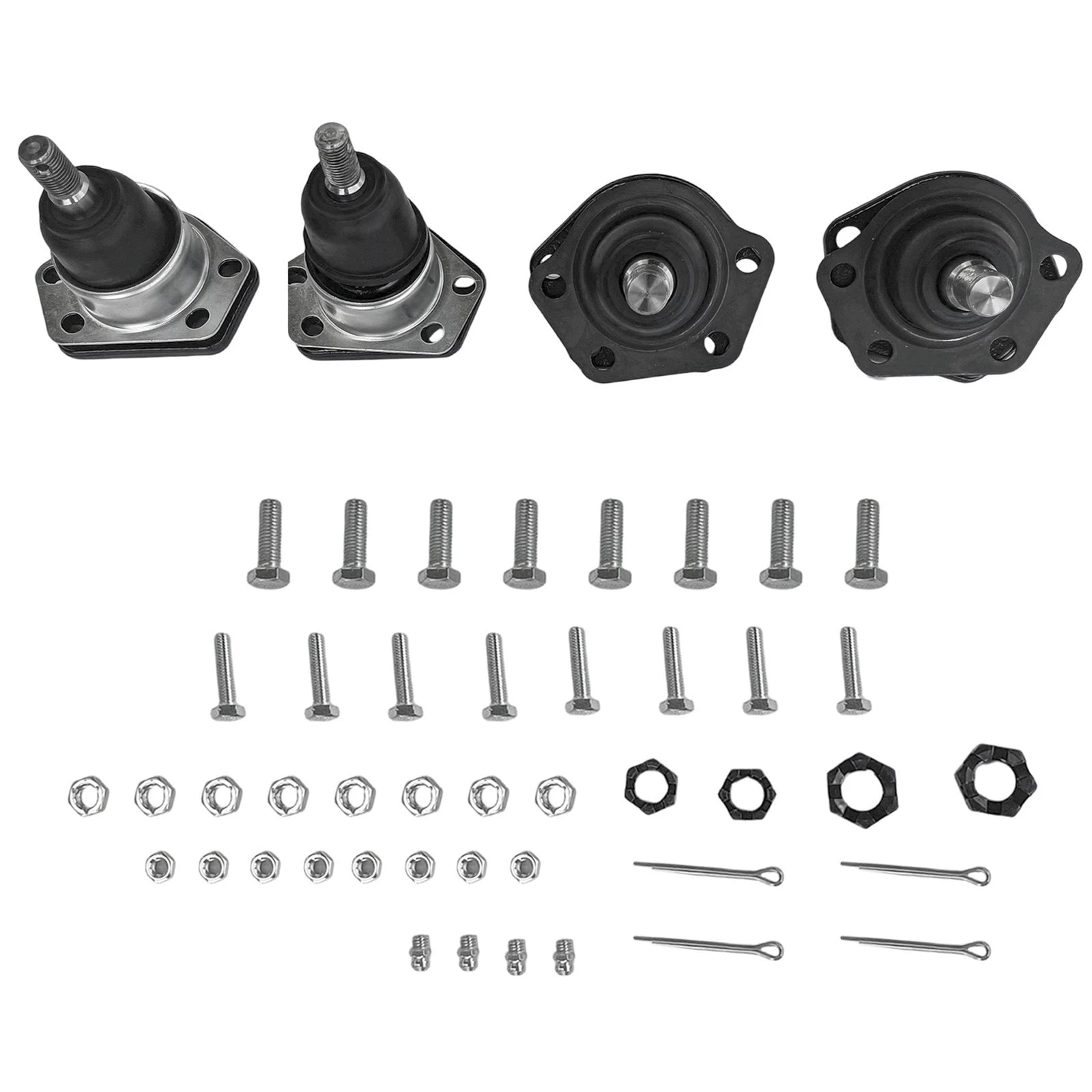 Set of 4 Front Upper & Lower Ball Joints for Chevrolet S10 GMC Jimmy (1995–2005)