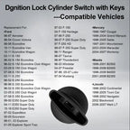 Ignition Switch Lock Cylinder w/ Keys for Ford F150 F250 F350 Ranger (924-724)