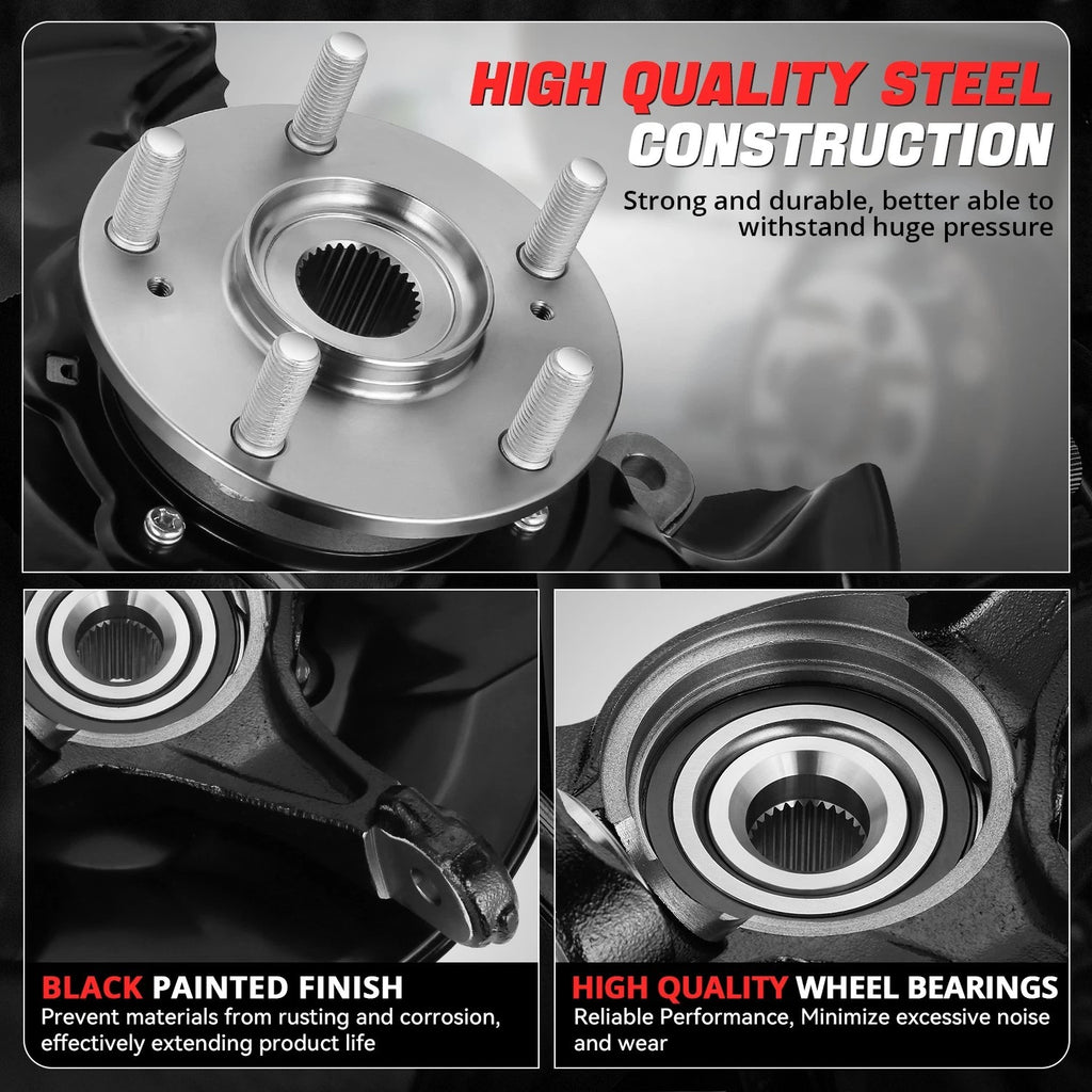 Front Passenger Loaded Wheel Bearing Knuckle for Acura TSX Honda Accord (2008–2014)