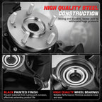 Front Passenger Loaded Wheel Bearing Knuckle for Acura TSX Honda Accord (2008–2014)