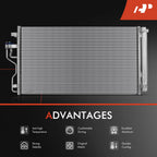 A/C Condenser with Receiver Drier for Hyundai Tucson (2010-2015)