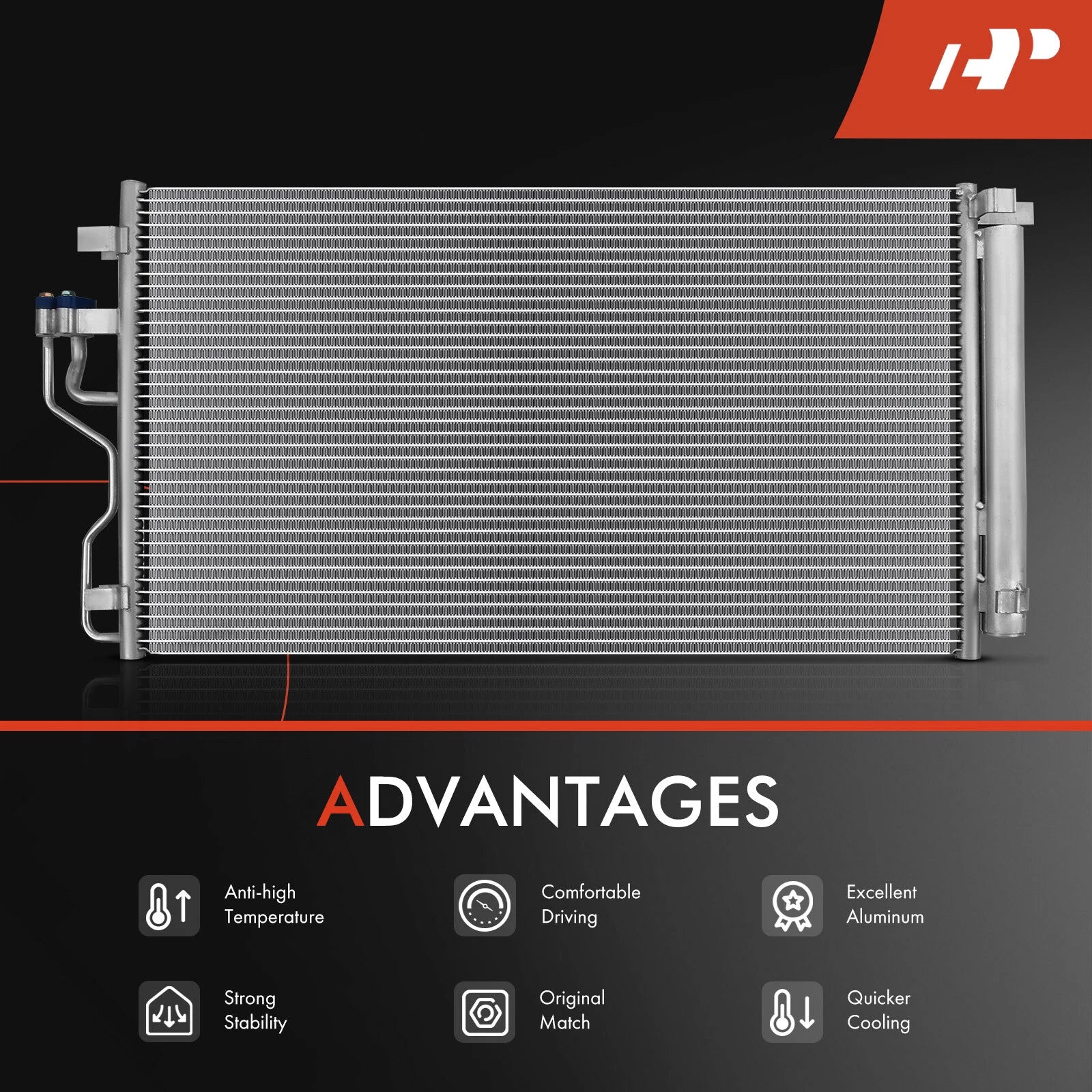 A/C Condenser with Receiver Drier for Hyundai Tucson (2010-2015)