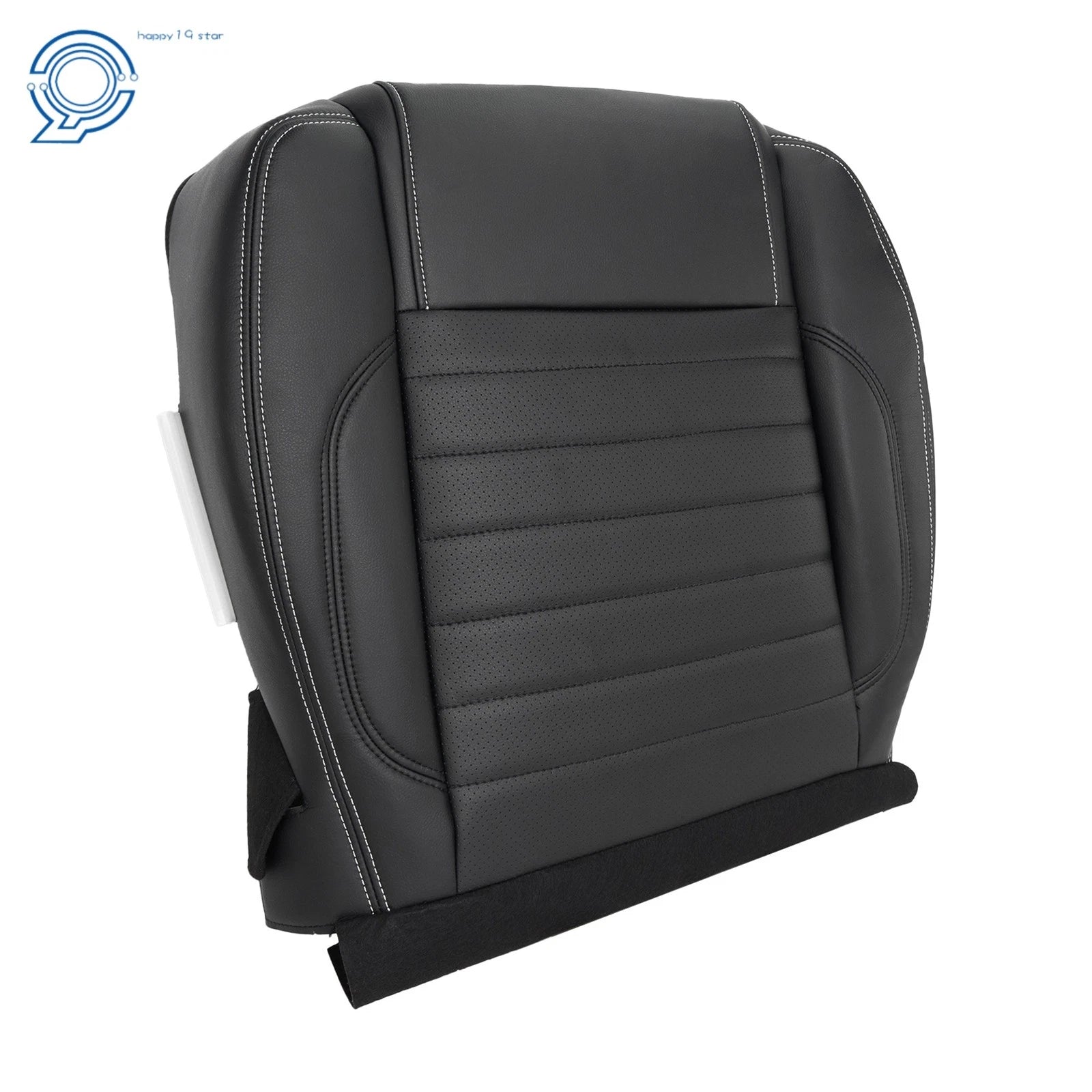 Leather Perforated Passenger Bottom Seat Cover for Ford Mustang GT (2010–2014)