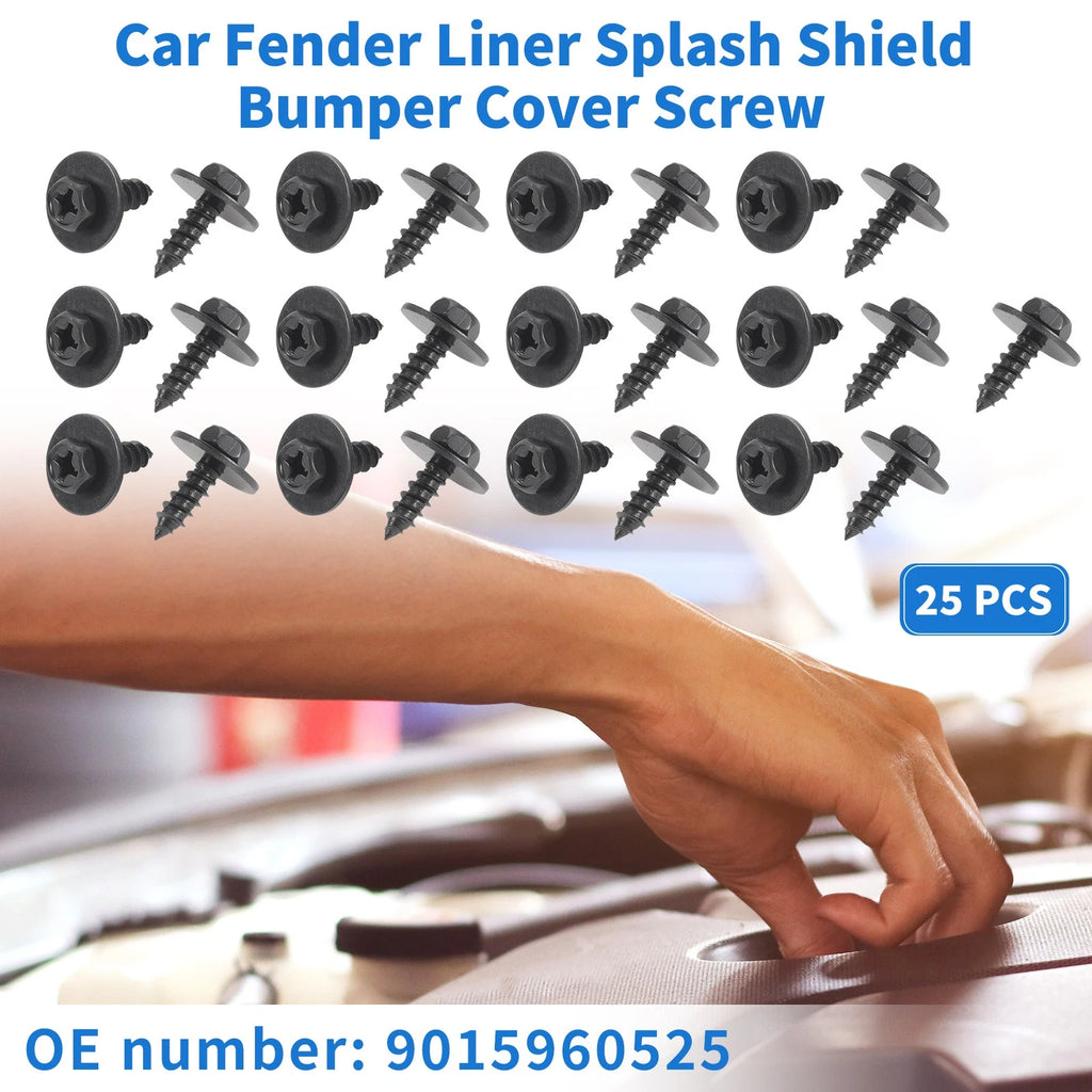 25 Pcs Fender Liner Splash Shield Bumper Cover Screw for Toyota Avalon (1995–2020)