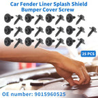 25 Pcs Fender Liner Splash Shield Bumper Cover Screw for Toyota Avalon (1995–2020)